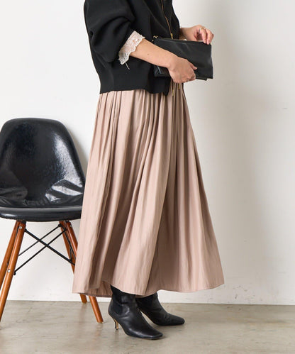 高腰褶皺闊腿裙褲