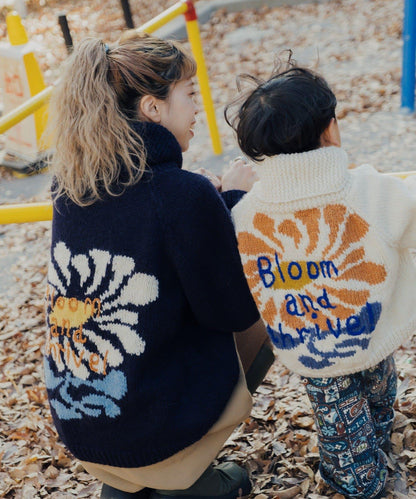 花卉圖案針織衫