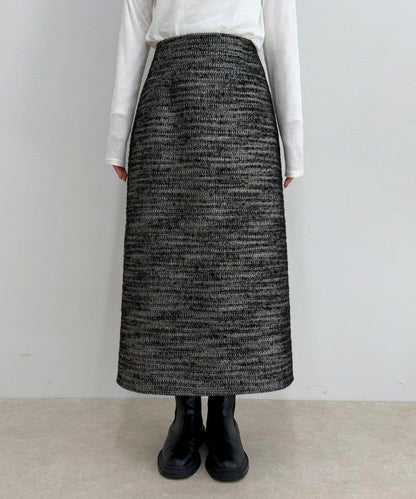 亮片粗花呢半身裙