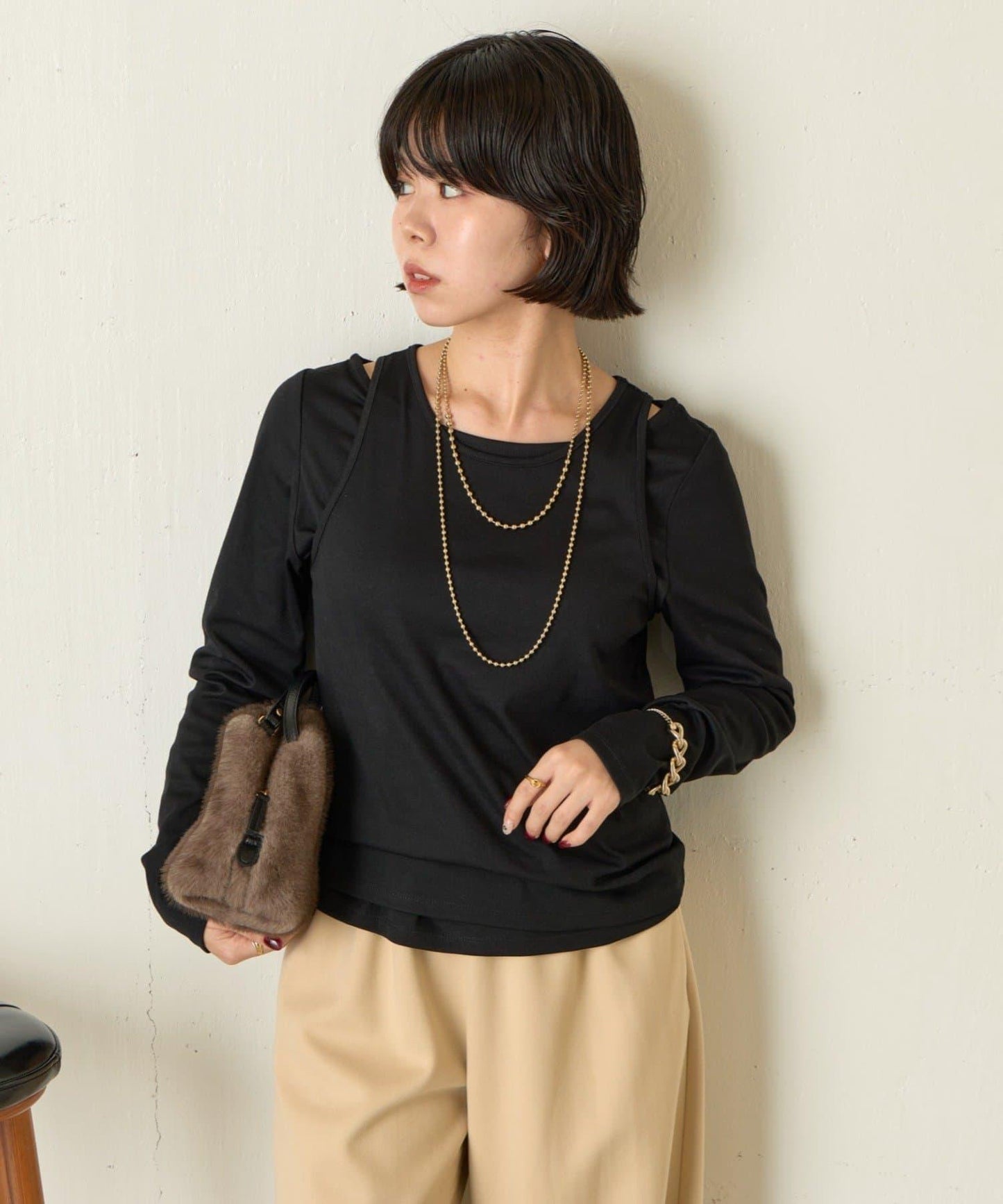 【非常適合疊穿 ぴらこ企畫 】背心疊穿款針織衫