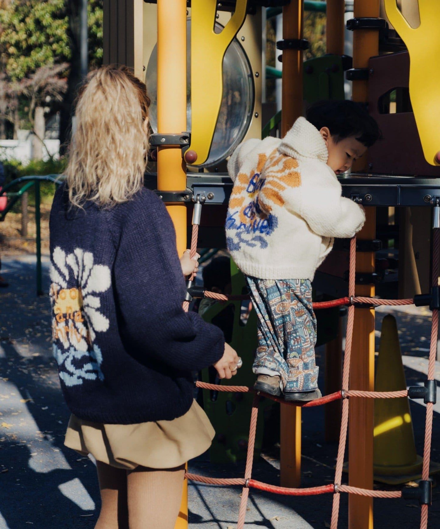 花卉圖案針織衫