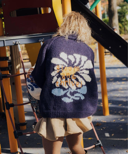 花卉圖案針織衫