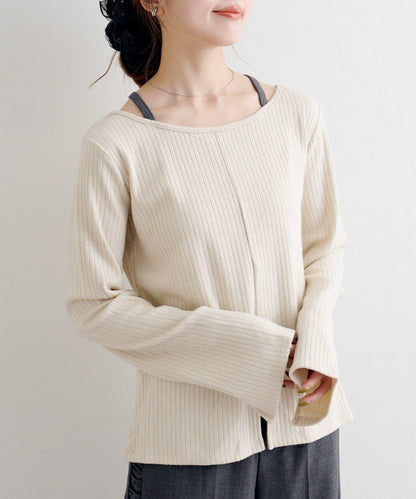 B 金銀絲羅紋開叉上衣