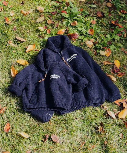 【S.L尺碼可選】花卉圖案手工針織兒童款