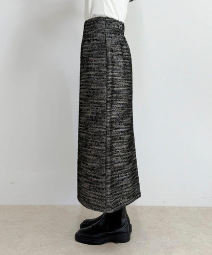 亮片粗花呢半身裙