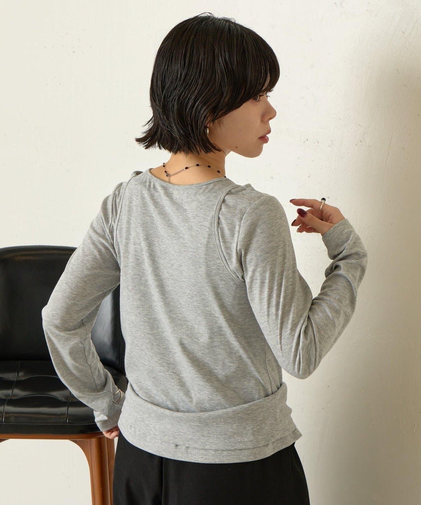 【非常適合疊穿 ぴらこ企畫 】背心疊穿款針織衫