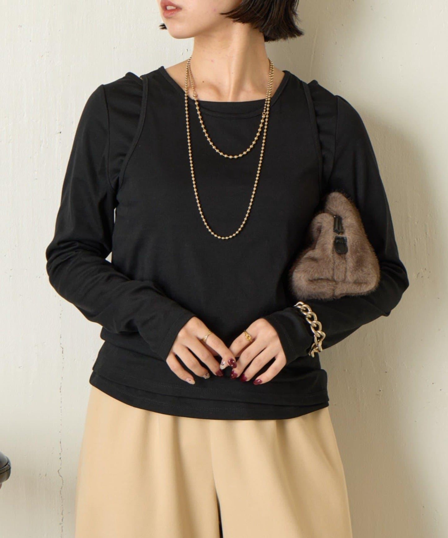 【非常適合疊穿 ぴらこ企畫 】背心疊穿款針織衫