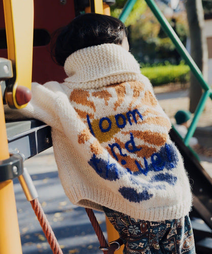 【S.L尺碼可選】花卉圖案手工針織兒童款