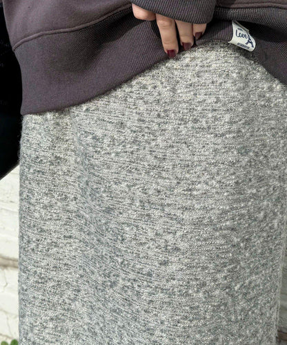 亮片粗花呢半身裙