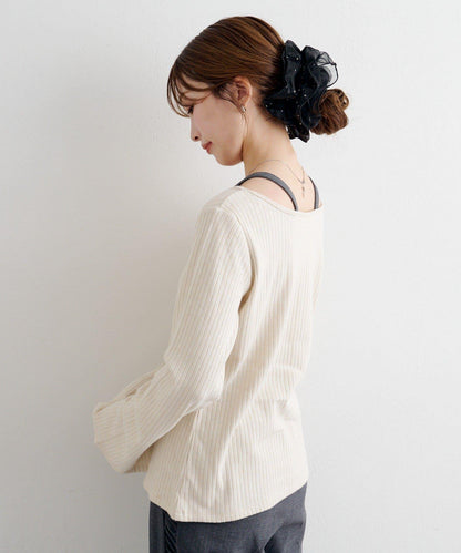 B 金銀絲羅紋開叉上衣