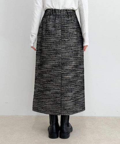 亮片粗花呢半身裙