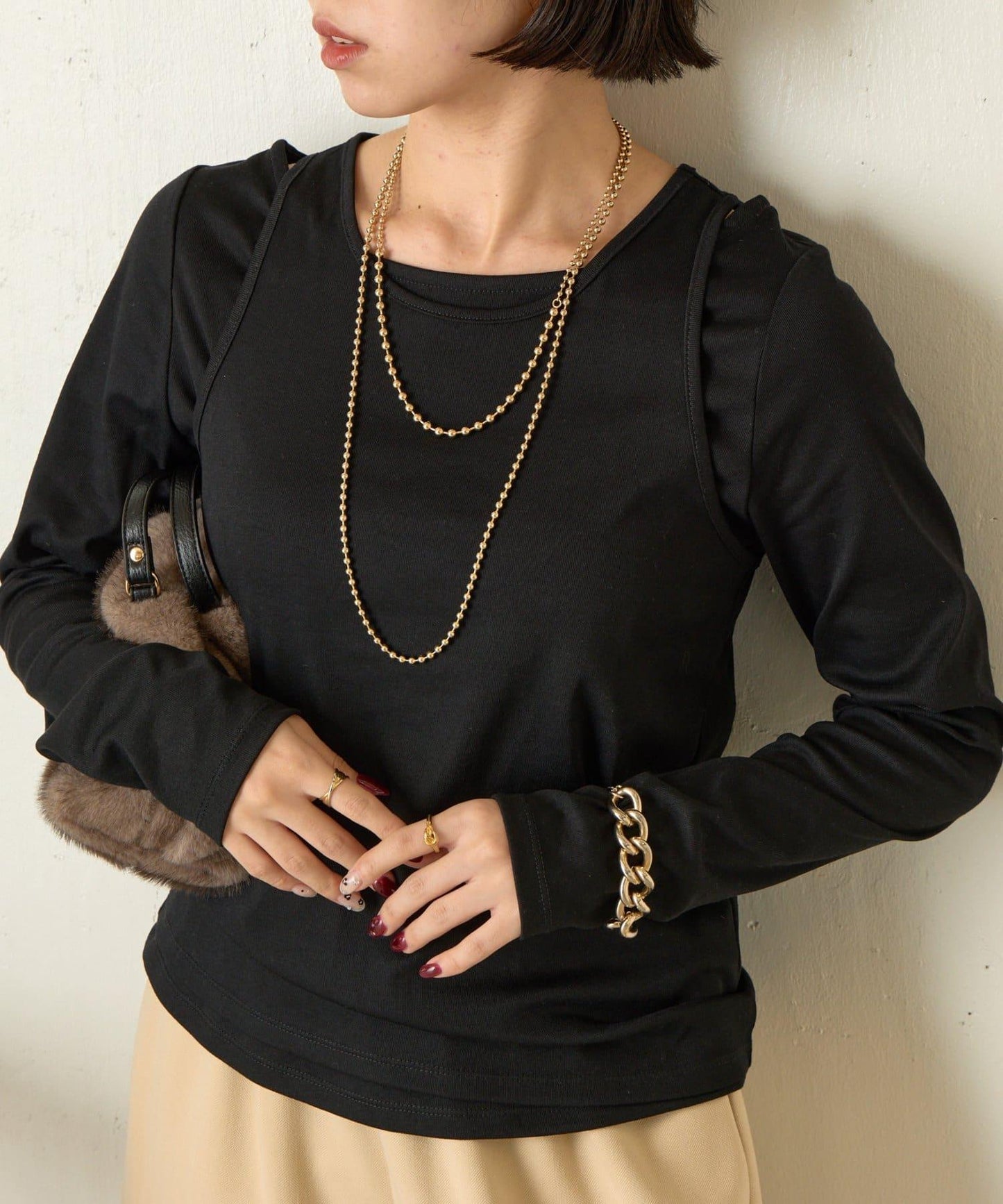 【非常適合疊穿 ぴらこ企畫 】背心疊穿款針織衫