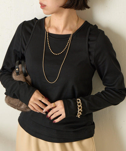 【非常適合疊穿 ぴらこ企畫 】背心疊穿款針織衫