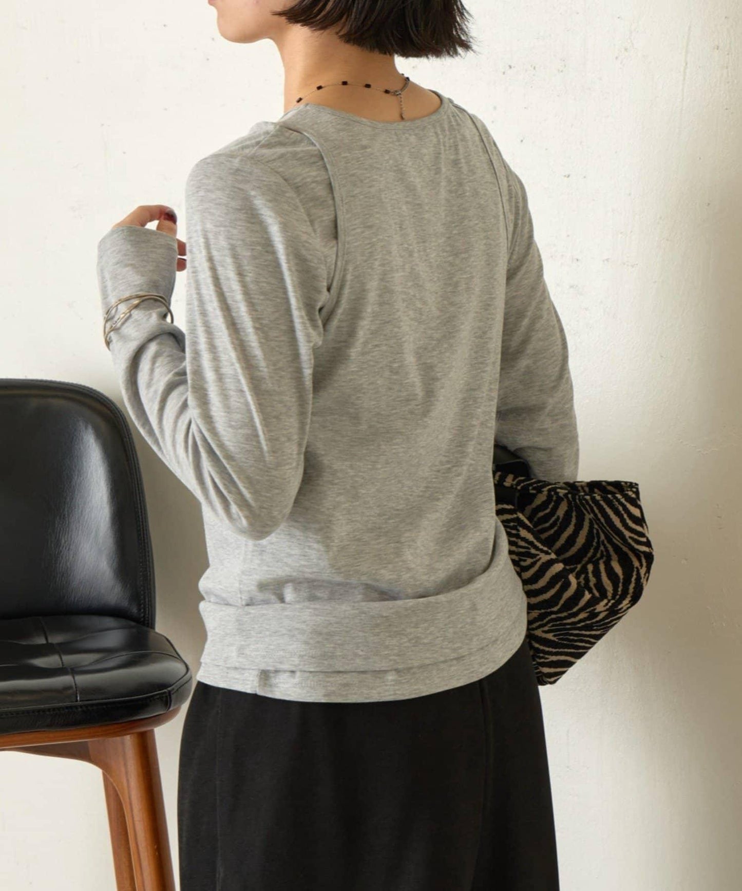 【非常適合疊穿 ぴらこ企畫 】背心疊穿款針織衫