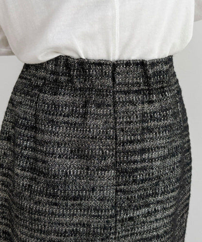 亮片粗花呢半身裙