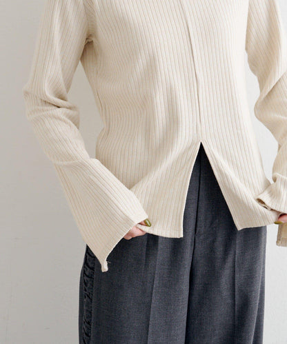 B 金銀絲羅紋開叉上衣