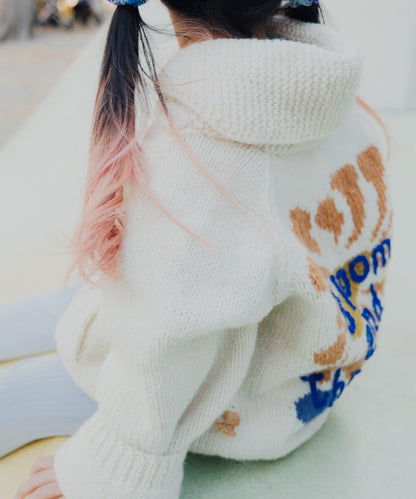 【S.L尺碼可選】花卉圖案手工針織兒童款