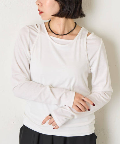 【非常適合疊穿 ぴらこ企畫 】背心疊穿款針織衫