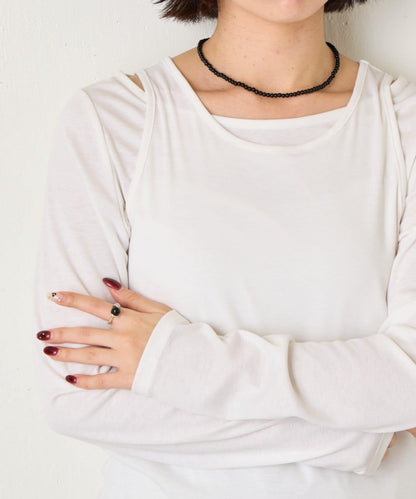 【非常適合疊穿 ぴらこ企畫 】背心疊穿款針織衫