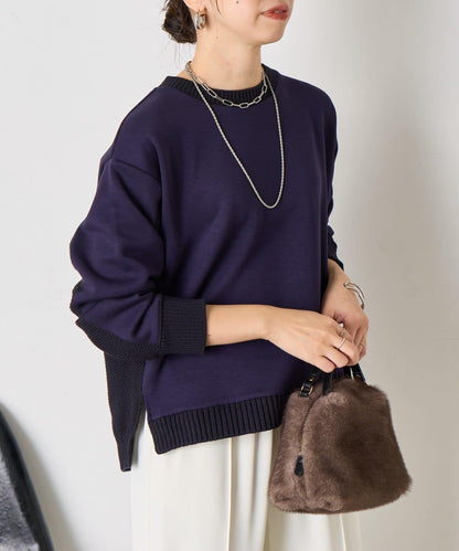 麻花針織套頭衫