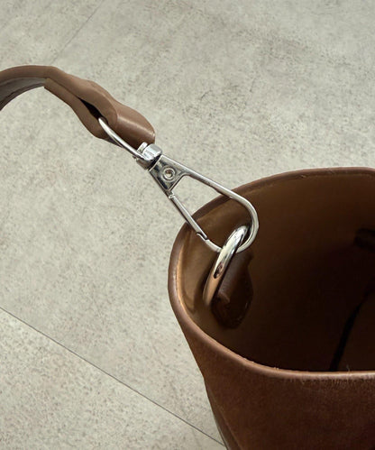 附化妝包金屬扣水桶托特包