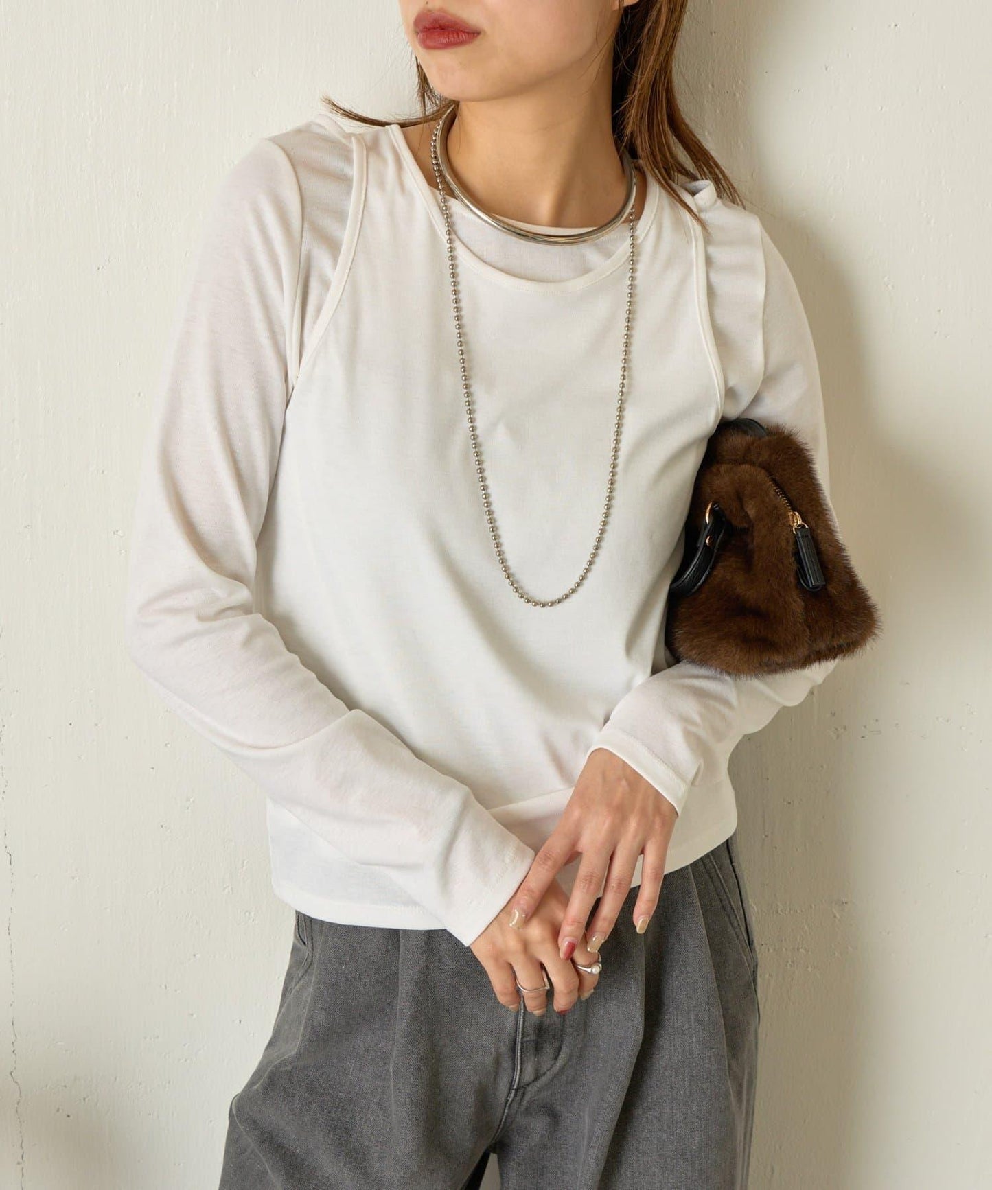 【非常適合疊穿 ぴらこ企畫 】背心疊穿款針織衫