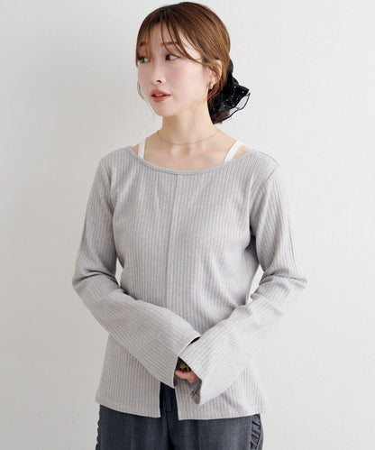 B 金銀絲羅紋開叉上衣