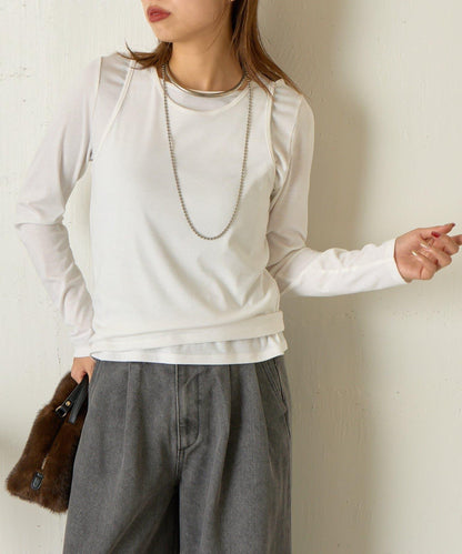 【非常適合疊穿 ぴらこ企畫 】背心疊穿款針織衫