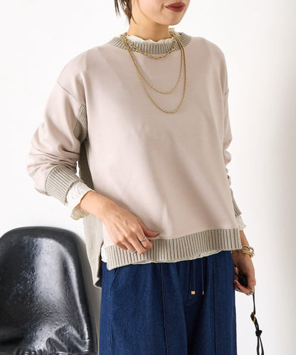 麻花針織套頭衫