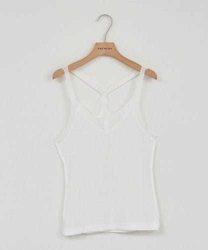 【26SS】透視拼接吊帶背心