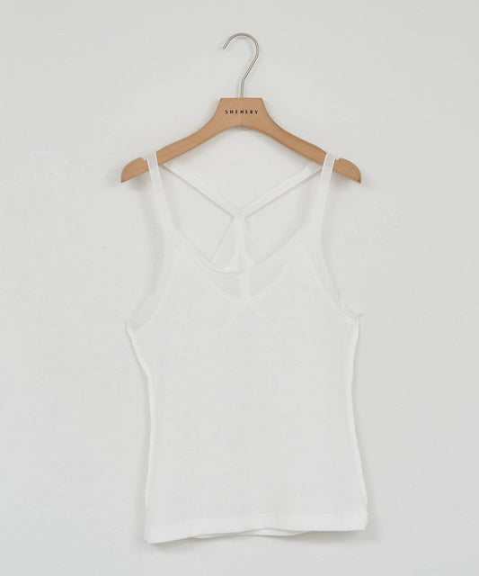 【26SS】透視拼接吊帶背心