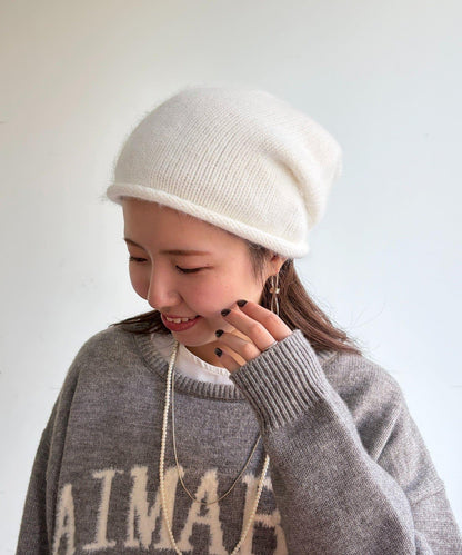 安哥拉羊毛針織帽