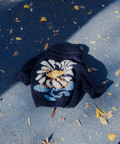 【S.L尺碼可選】花卉圖案手工針織兒童款