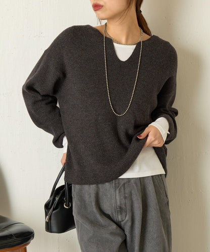 【非常適合疊穿 ぴらこ企畫 】背心疊穿款針織衫