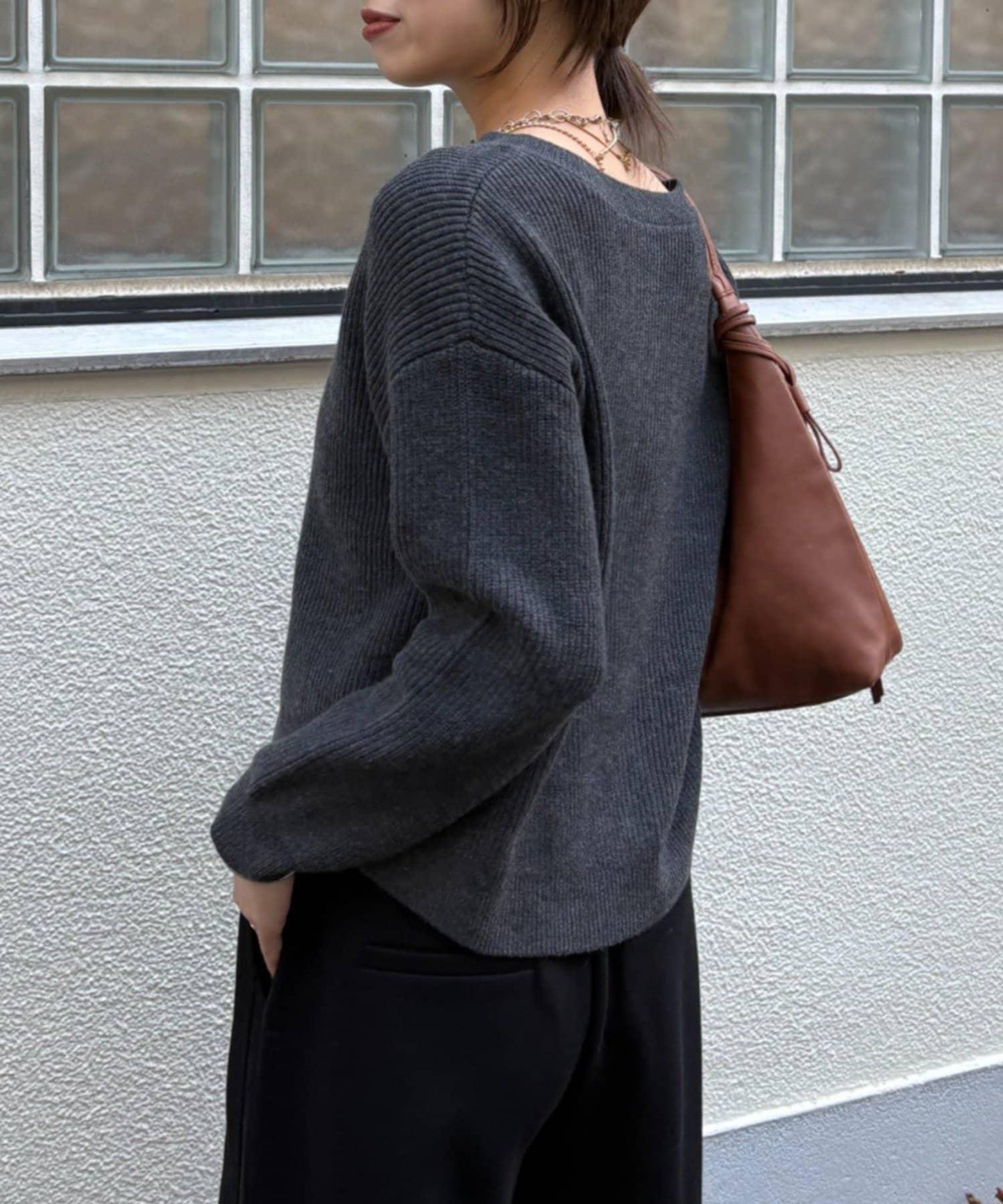 單排金色紐扣開衫