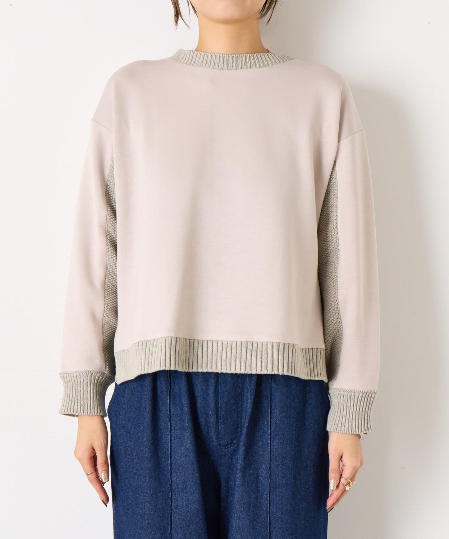 麻花針織套頭衫