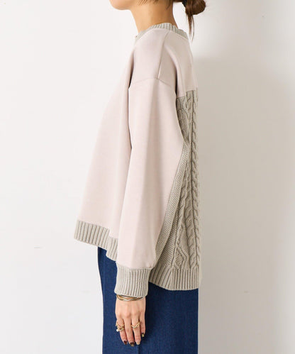 麻花針織套頭衫