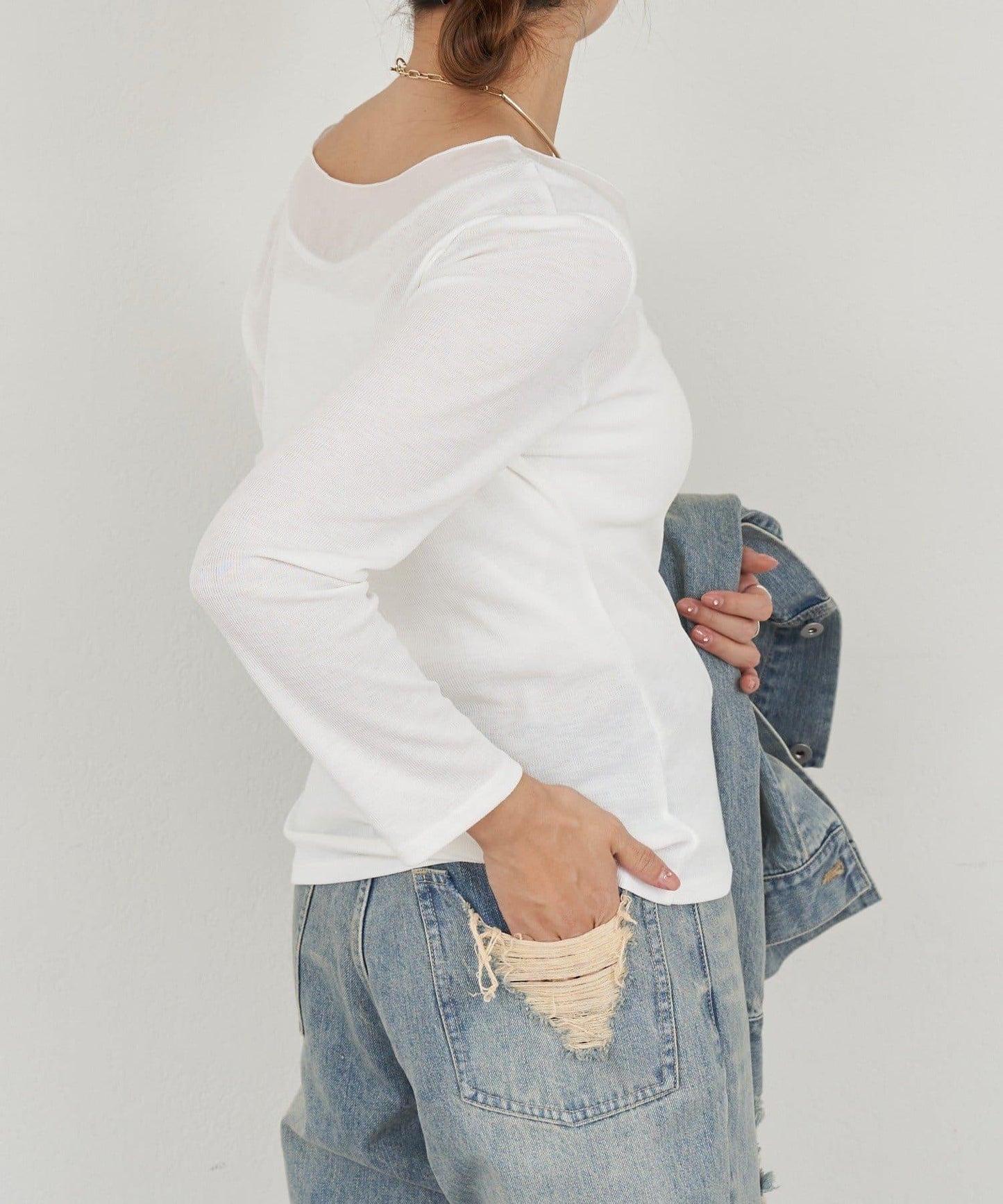 【26SS】透視拼接長袖T恤