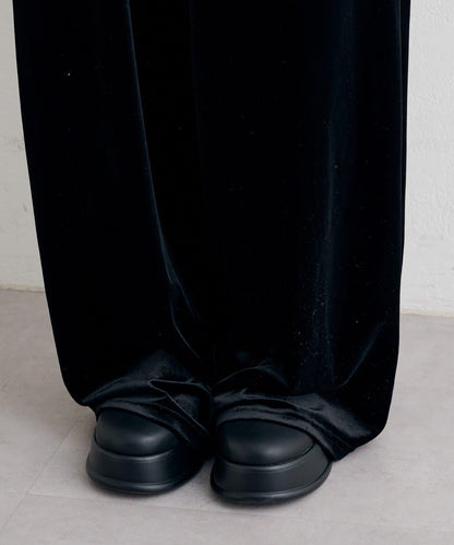 B 蕾絲上衣套裝天鵝絨連體褲