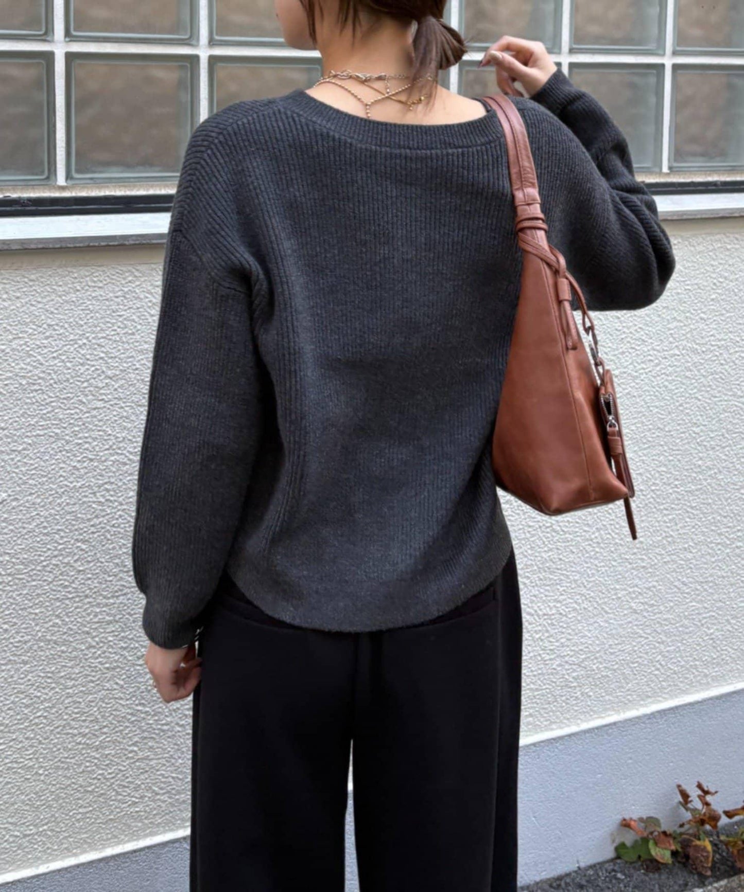 單排金色紐扣開衫