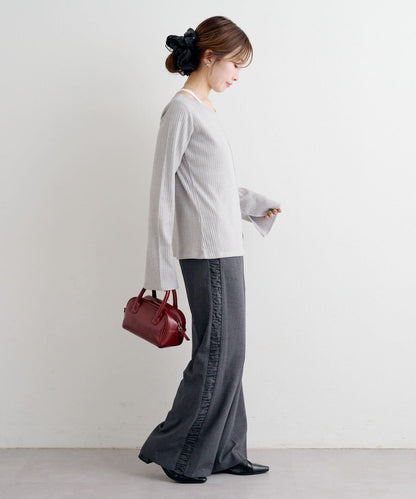 B 金銀絲羅紋開叉上衣