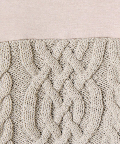 麻花針織套頭衫