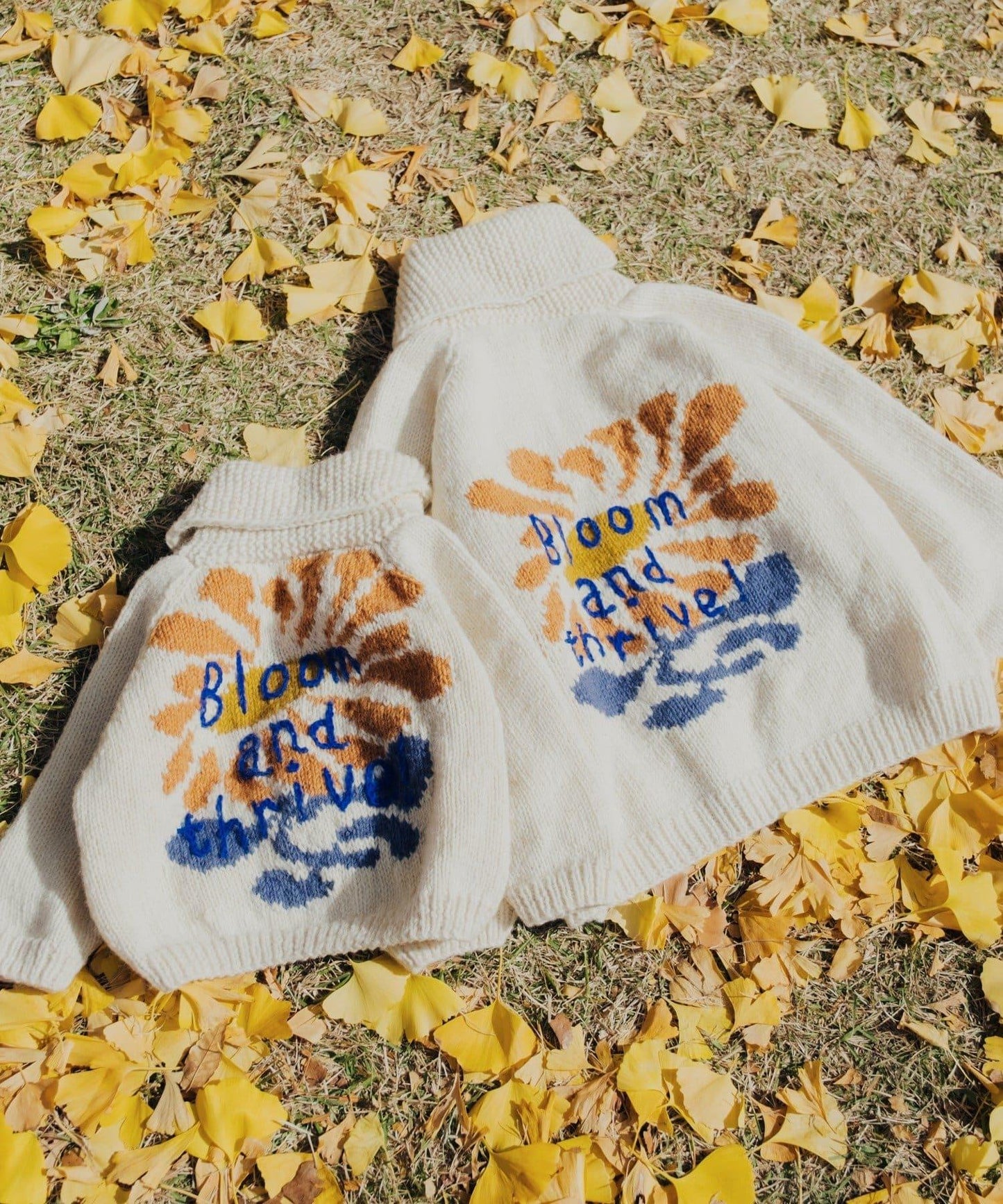 【S.L尺碼可選】花卉圖案手工針織兒童款