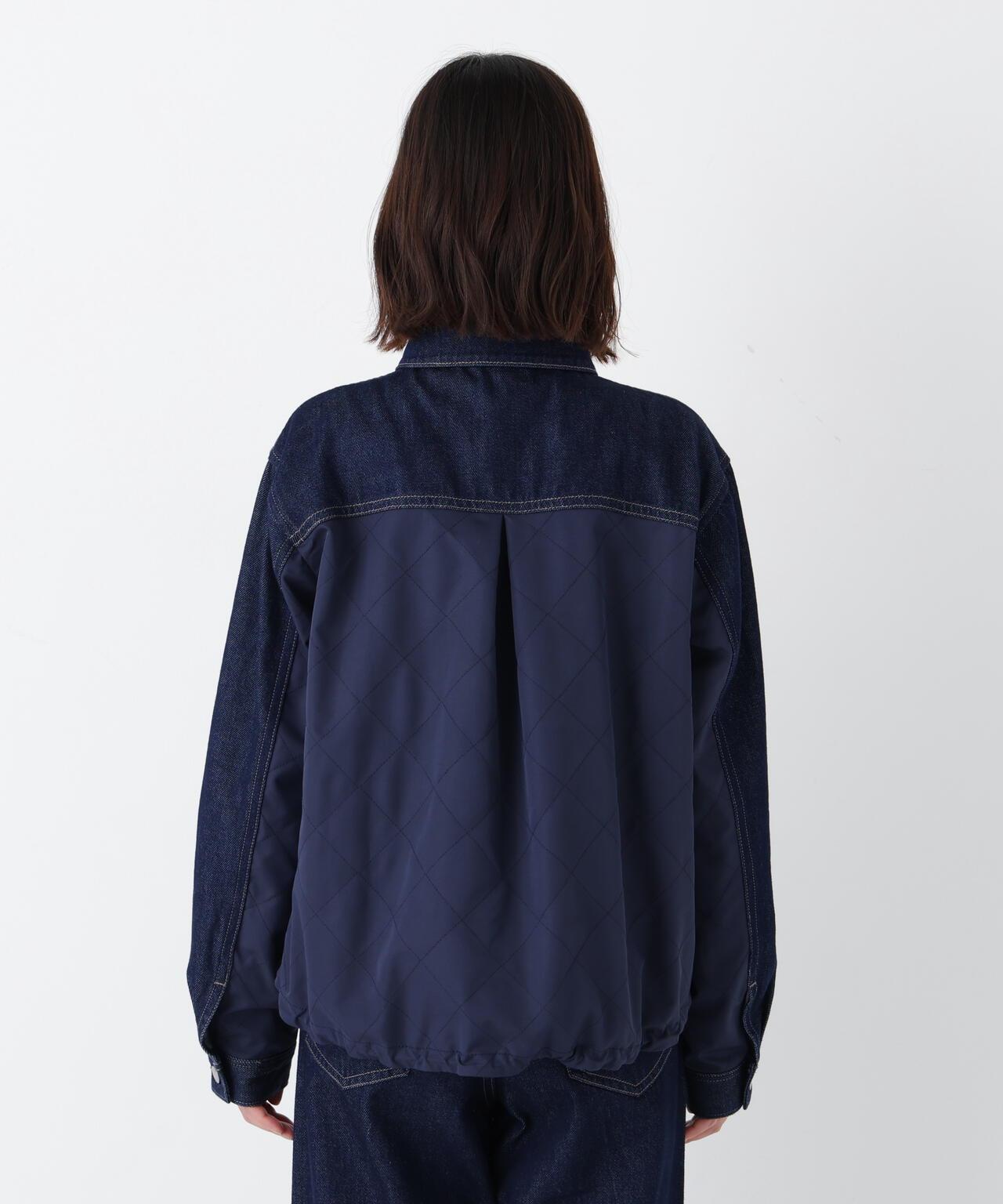 軟牛仔拼接夾克