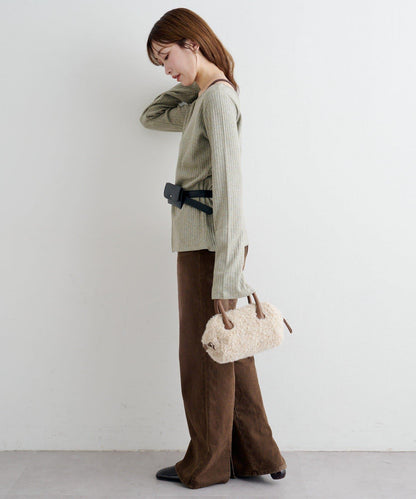 B 金銀絲羅紋開叉上衣