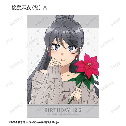 青春豬頭少年不會夢到聖誕老人_全新繪製 隨機寫真卡 ＜櫻島麻衣 生日2025版＞（單位/全套BOX）【BOX/8包入】