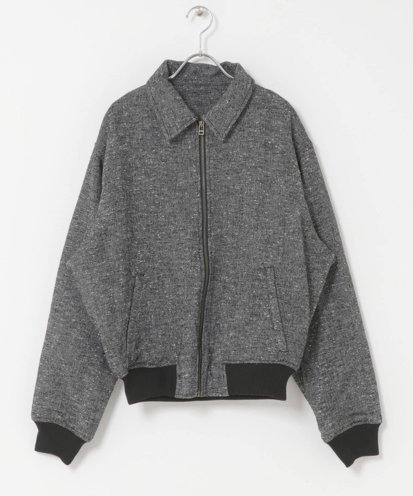 羊毛混紡彩點夾克