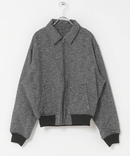 羊毛混紡彩點夾克