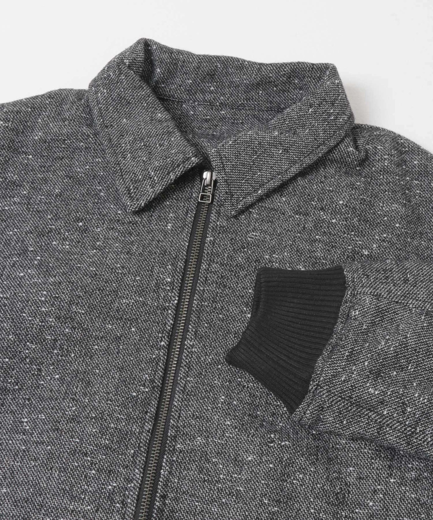 羊毛混紡彩點夾克