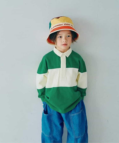 春季拼接長袖橄欖球衫 Link